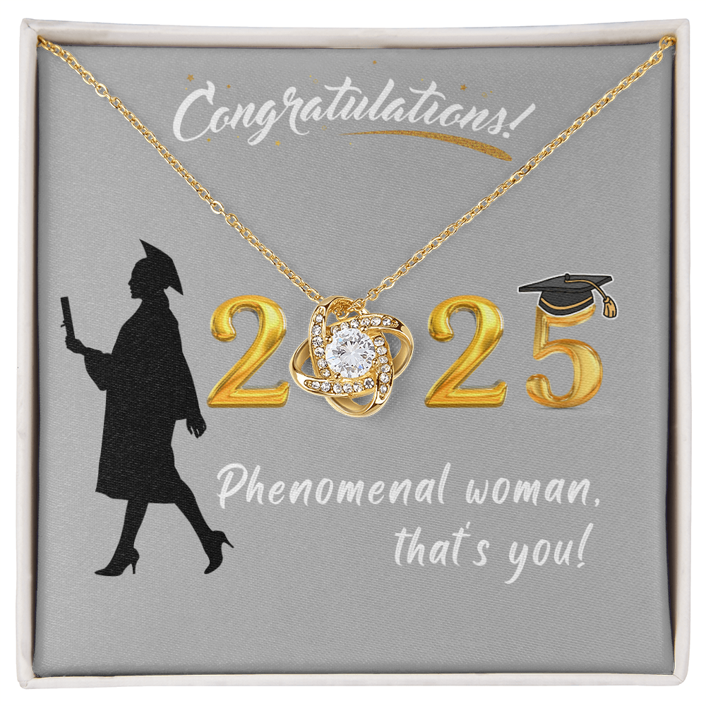 Phenomenal Woman, That's You! - Loveknot Necklace