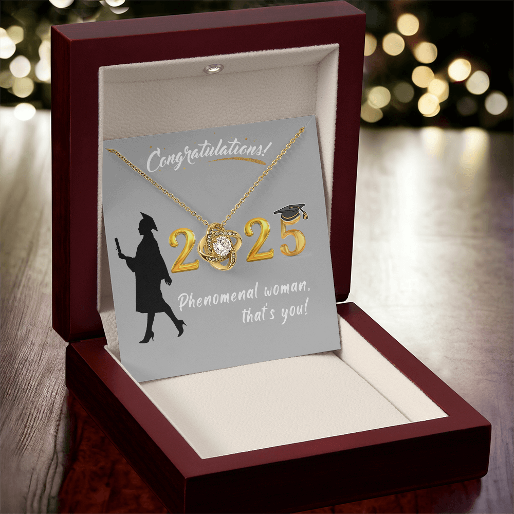 Phenomenal Woman, That's You! - Loveknot Necklace